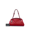 Chanel Medium Quilted Patent Just Mademoiselle Bowling Bag Secondhand