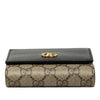 Gucci Medium Bicolor GG Marmont and GG Supreme Compact Wallet Secondhand