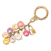 Louis Vuitton Gold Plated and Enamel Pastilles Key Chain and Bag Charm Secondhand