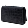Saint Laurent Medium Croc Embossed Leather Kate Tassel Crossbody Secondhand