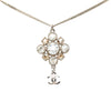 Chanel CC Brass Strass Pendant Necklace Secondhand