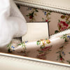 Secondhand Gucci Calfskin Frame Print Bamboo Web Top Handle Bag