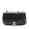 Chanel Mini Quilted Calfskin Crystal Pearls Chain Flap Secondhand