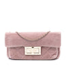 Secondhand Chanel Quilted Velvet Giant Mademoiselle Turnlock Shoulder Bag
