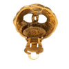 Secondhand Chanel Gold Plated CC Hollow Round Clip On Earrings