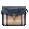 Secondhand Burberry Small Leather and House Check Canvas Derby Macken Crossbody