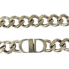 Secondhand Dior Silver Plated CD Logo Chain Link Necklace
