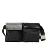 Gucci GG Canvas Double Pocket Belt Bag Secondhand