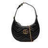Gucci Mini GG Marmont Matelasse Calfskin Half Moon Bag Secondhand