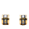 Hermès Gold Plated Enamel Cloisonne Clip On Earrings Secondhand