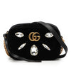Secondhand Gucci Mini GG Marmont Crystal Embellished Matelasse Velvet Crossbody