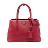 Secondhand Prada Saffiano Cuir Turnlock Twin Satchel