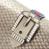 Gucci Brass Crystal Web Buckle Chain Shoulder Bag Secondhand