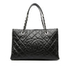 Chanel CC Crinkled Calfskin Chain Shopping Tote Secondhand
