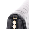 Chanel Chocolate Bar Lambskin Pearl Chain Flap Secondhand