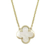 Secondhand Van Cleef and Arpels 18K Yellow Gold and Mother of Pearl Pure Alhambra Pendant Necklace