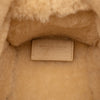 Secondhand Bottega Veneta Small Suede and Shearling Maxi Intrecciato Arco Tote