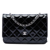 Chanel CC Quilted Patent Wallet On Chain Secondhand