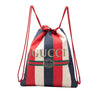 Secondhand Gucci Canvas Sylvie Baiadera Web Drawstring Backpack