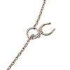 Secondhand Hermès Palladium Plated Vulcanium Cheval Pendant Necklace