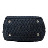 Miu Miu Matelasse Denim Crystal Satchel Secondhand