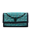 Secondhand Chanel CC Multicolor Quilted Tweed Accordion Houndstooth Flap