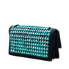 Secondhand Chanel CC Multicolor Quilted Tweed Accordion Houndstooth Flap