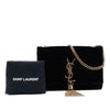 Secondhand Saint Laurent Small Suede Monogram Kate Tassel Crossbody
