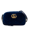 Gucci Small GG Marmont Matelasse Velvet Crossbody Secondhand