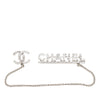 Chanel CC Brass Strass Pin Brooch with Chain Secondhand
