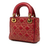 Secondhand Dior Mini Lambskin Cannage Studded Supple Lady Dior