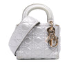 Secondhand Dior Mini Metallic Grained Calfskin Cannage Lady Dior