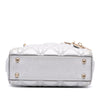 Secondhand Dior Mini Metallic Grained Calfskin Cannage Lady Dior