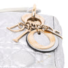 Secondhand Dior Mini Metallic Grained Calfskin Cannage Lady Dior