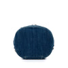 Chanel CC Quilted Denim Trip Vanity Case with Chain Secondhand