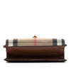 Burberry Small Leather and House Check Canvas Derby Macken Crossbody Secondhand