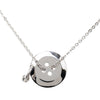 Dior Brass Button Pendant Necklace Secondhand