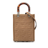 Fendi Mini Zucca Embossed Technical Fabric Sunshine Shopper Tote Secondhand