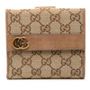 Gucci GG Canvas Trifold Compact Wallet Secondhand