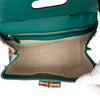 Gucci Small Calfskin Blooms Bamboo Daily Satchel Secondhand