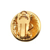 Chanel CC Gold Plated Round Clip on Earrings Secondhand