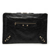 Balenciaga Lambskin Motocross Giant 12 Zip Around Flat Clutch Secondhand