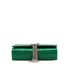 Saint Laurent Small Croc Embossed Leather Monogram Kate Tassel Crossbody Secondhand