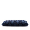 Chanel Large Quilted Velvet O Case Clutch Secondhand