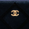 Chanel Large Quilted Velvet O Case Clutch Secondhand