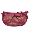 Burberry Haymarket Check Stripes Coated Canvas Crossbody Secondhand