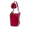Miu Miu Calfskin Scalloped Grommet Bucket Bag Secondhand