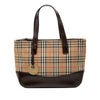 Secondhand Burberry Haymarket Check Canvas Tote