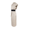 Secondhand 6267 Draped Layer One Shoulder Dress with Belt - '00s