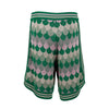 Secondhand Gucci Lamé Wave Jacquard Wool Shorts - '10s